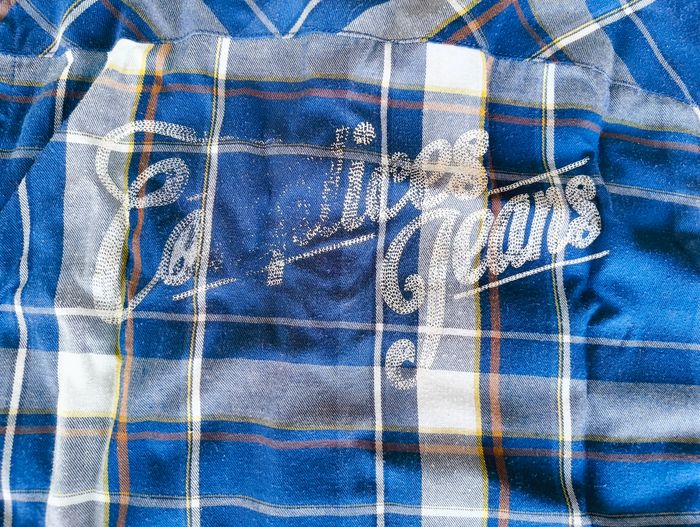 Chemise Garçon Complices Jeans 10 ans Carreaux Bleus / Bûcheron Vintage - photo numéro 8