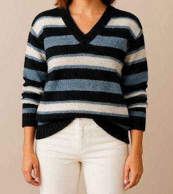 Pull marinière rayures mango
