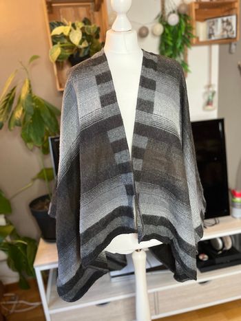 gilet chale gris