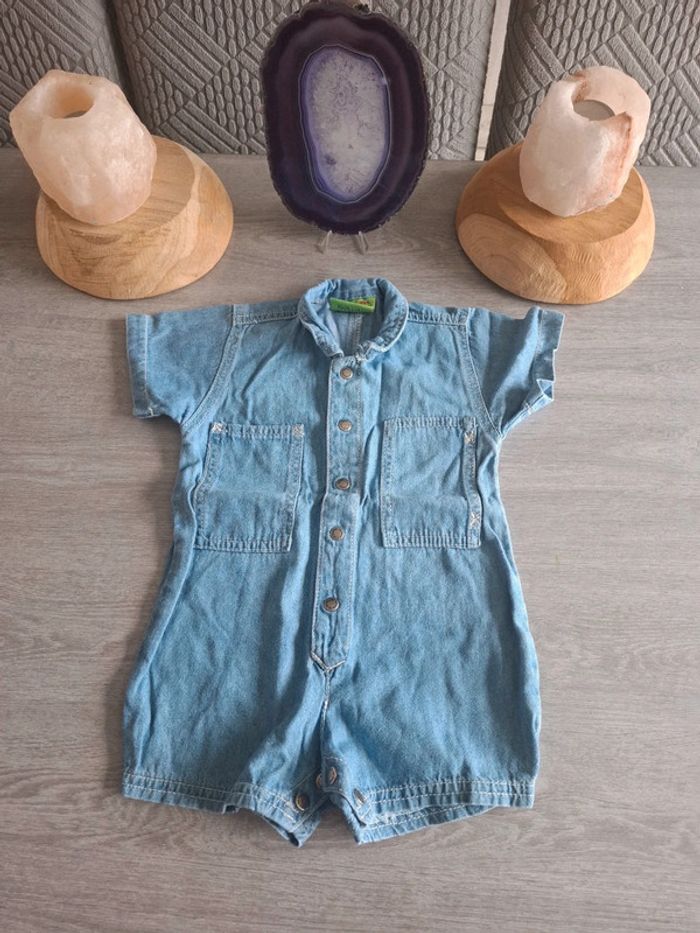 Combishort barboteuse 3 mois