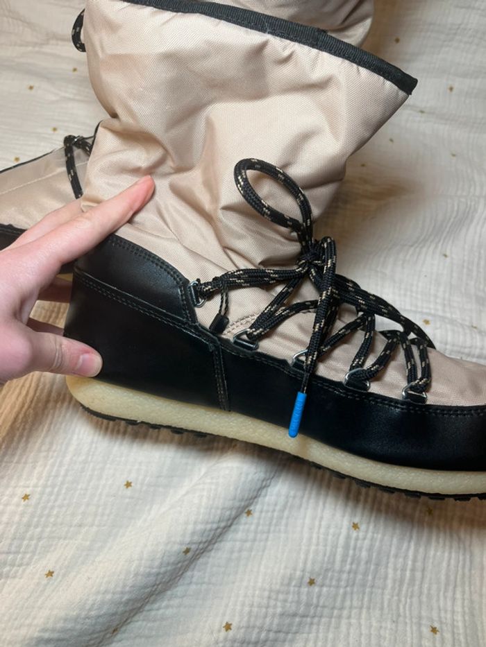Moon boot - beige et noir - 41 - photo numéro 4