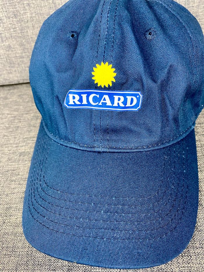 Casquette Ricard pastis Marine - Taille Unique ajustable NЕUF - photo numéro 3