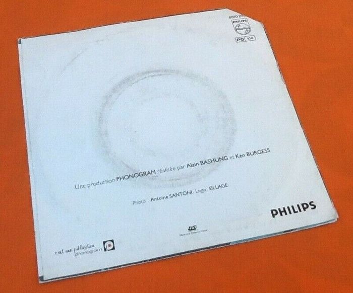 Vinyle 45 tours Alain Bashung Vertige de l' Amour (1980) - photo numéro 2