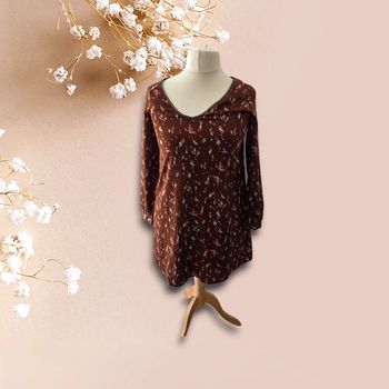 Robe marron fluide Betty London – Taille S