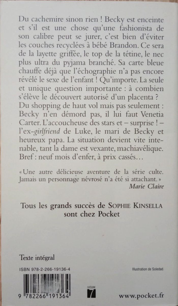Sophie Kinsella 🔹 L'accro du shopping attend un bébé - photo numéro 3