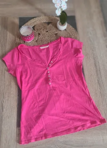 Tshirt rose Camaïeu taille S