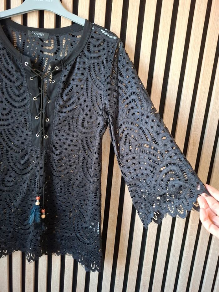 Haut blouse noire chic Moody's T 38