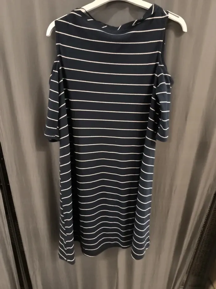 23565 robe marine rayé blanc femme XS Kiabi - photo numéro 2