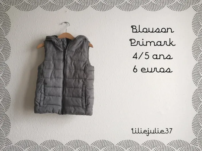 Blouson Primark 4/5 ans