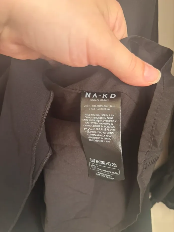 Robe noir manche longue taille xs-34 - photo numéro 6