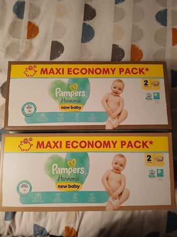 2  packs pampers harmonie taille 2