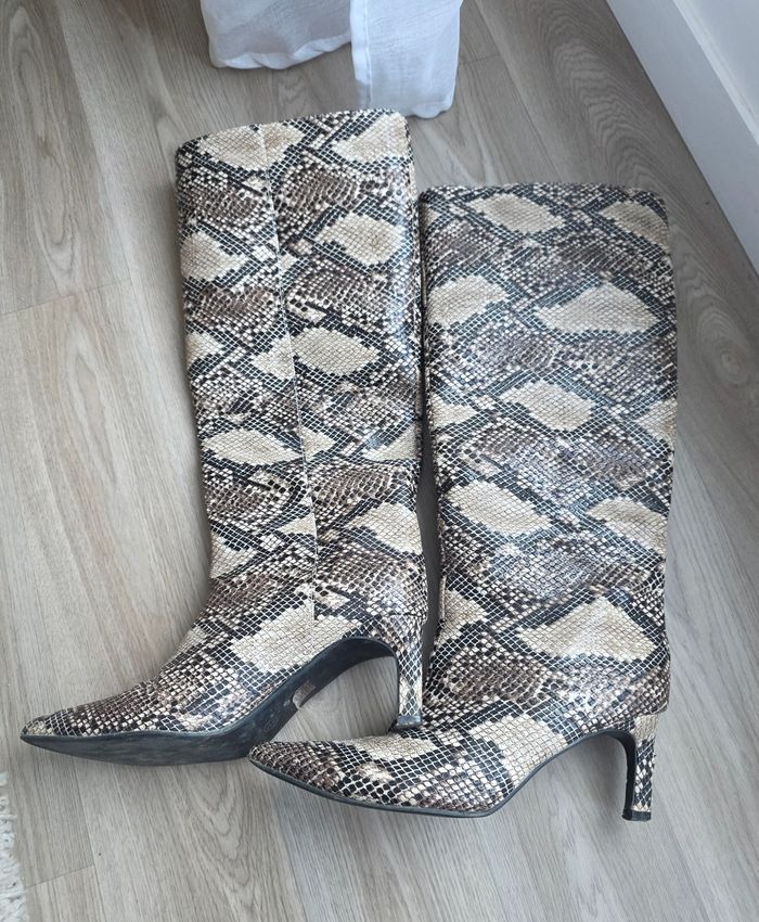 Bottes imprimé serpent - photo numéro 2
