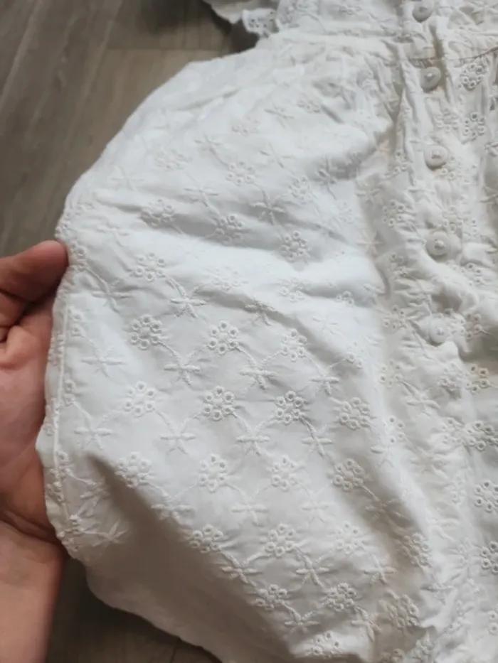 Combishort été chapeau broderie anglaise 92cm - photo numéro 10