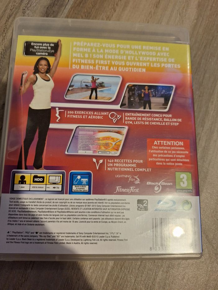 jeu playstation PS3 get fit with Mel B - complet - photo numéro 3