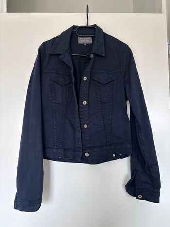 Veste en jean bleu marine