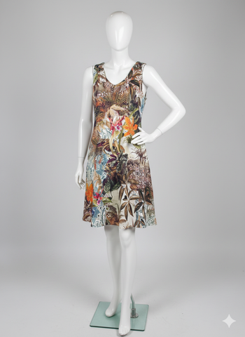 robe fluide imprimée sans manches Taille unique  Neuve