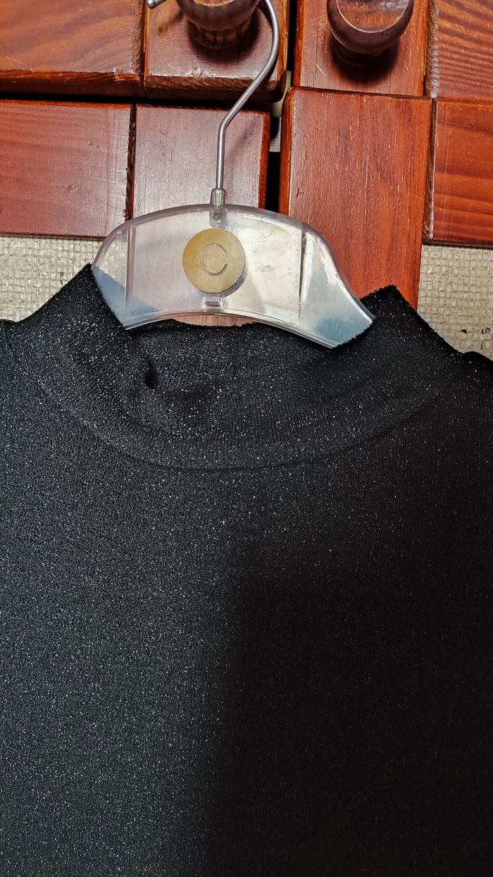 Haut noir lurex - photo numéro 7