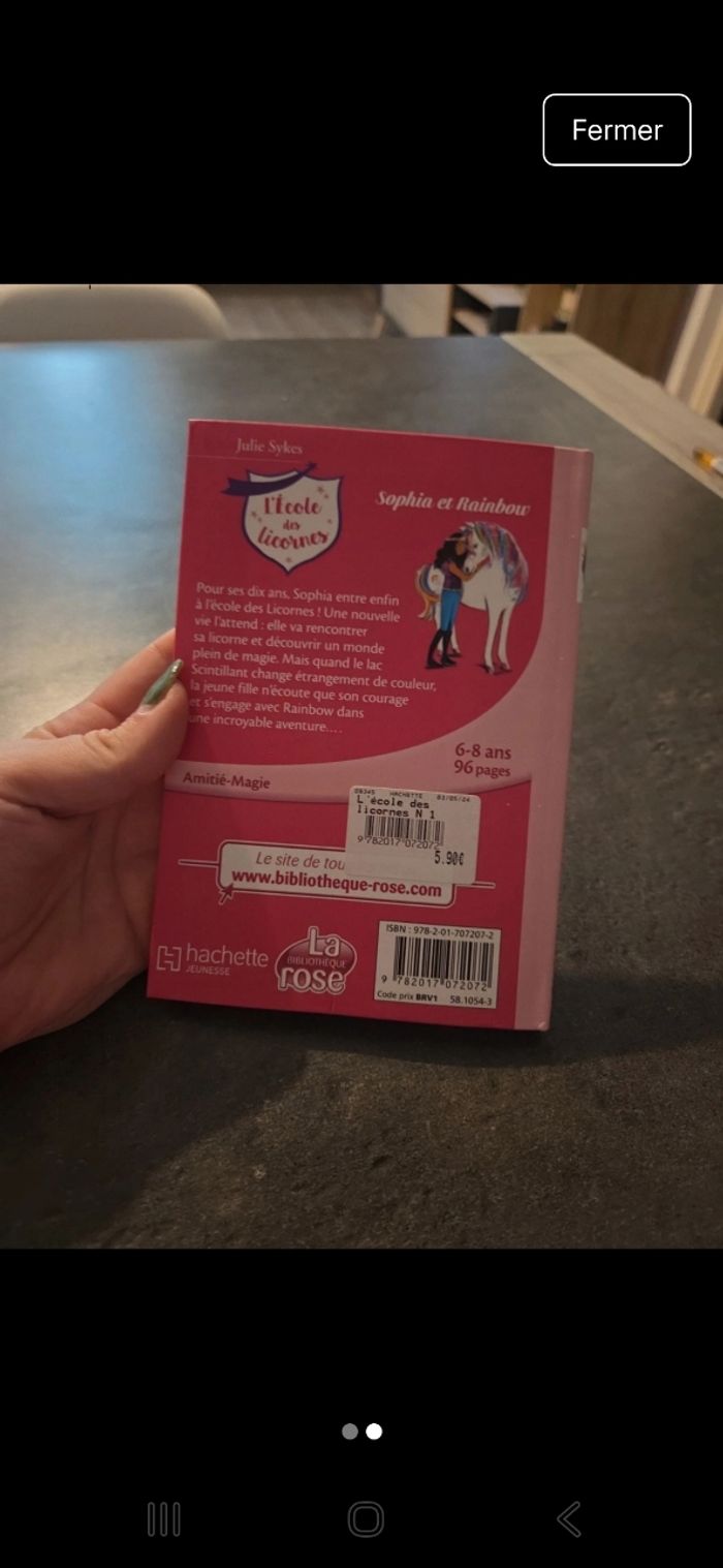 Livre L'école des licornes - photo numéro 2