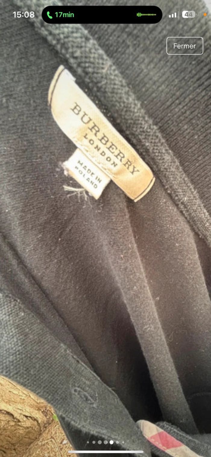Polo burberry manche 3/4 vintage femme - photo numéro 14