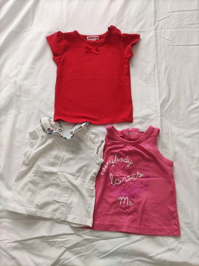 T shirt + débardeur 6 mois