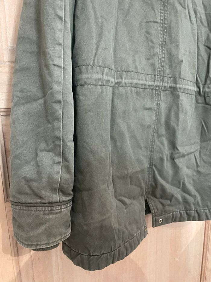 Parka kaki doublée fourrure style army - Gemo - Taille M - photo numéro 10