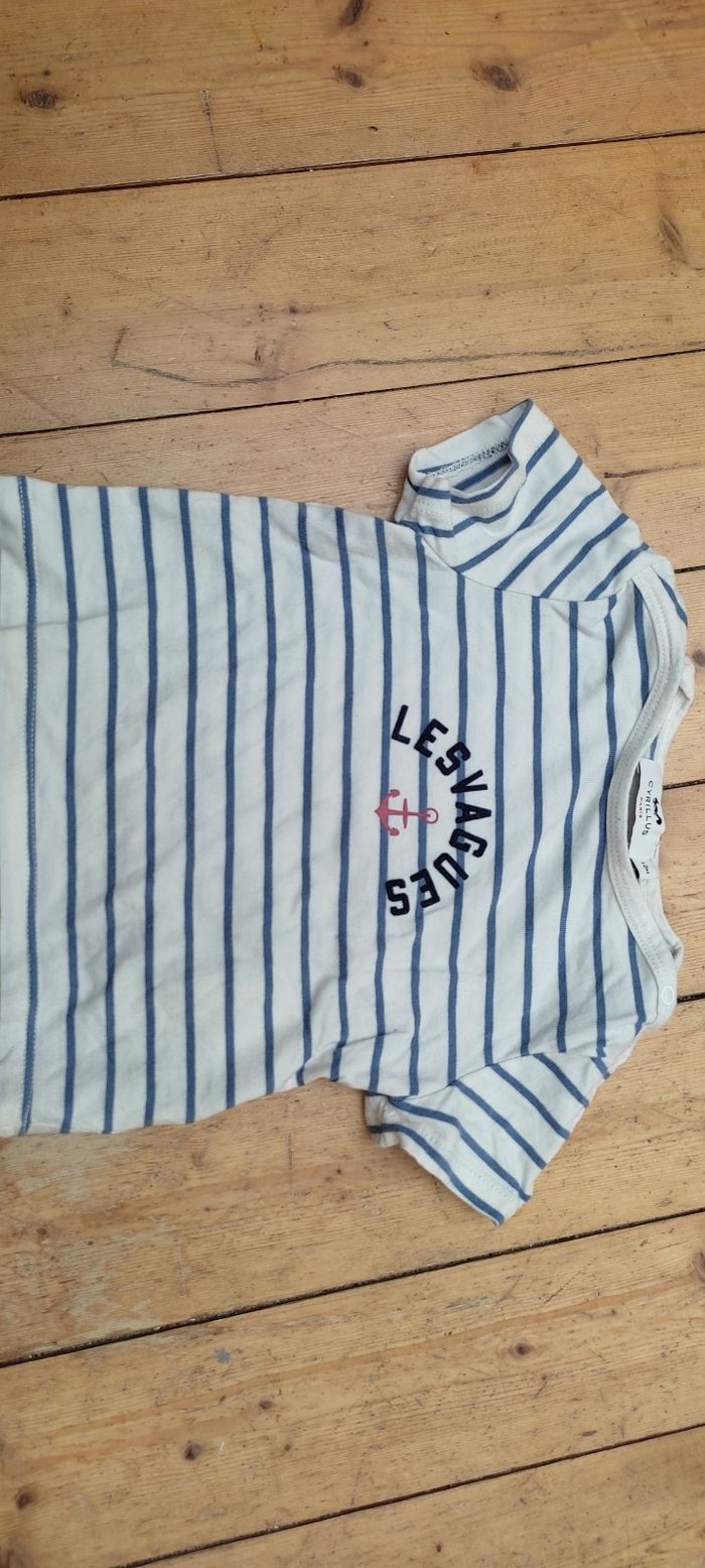 T-shirt Cyrillus 12 mois neuf