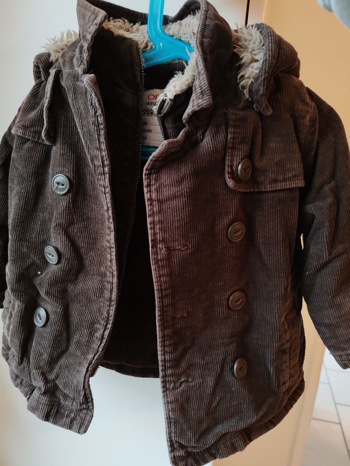 Manteau chaud marron