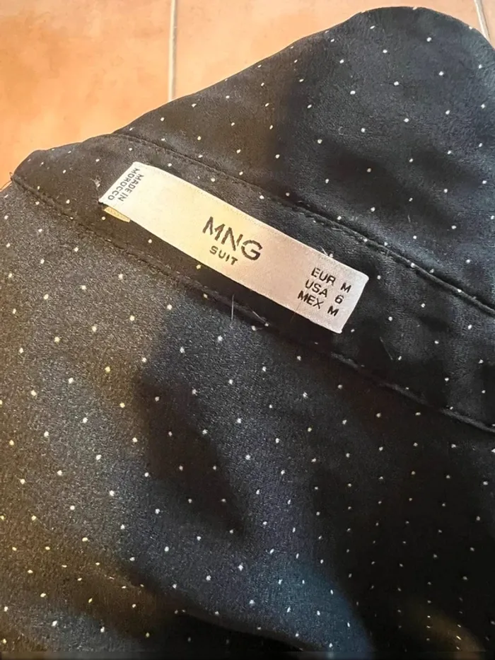 Chemise chic parisienne à pois - quasi neuve - taille M - photo numéro 2