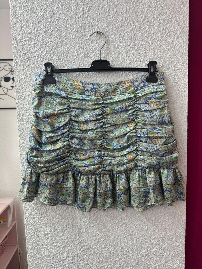 Jupe Zara drapée à motifs taille L