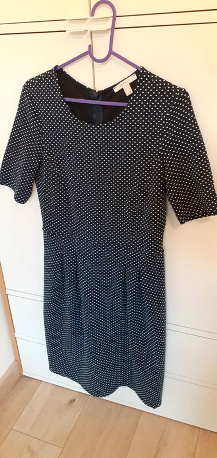 Robe à points blancs  Esprit