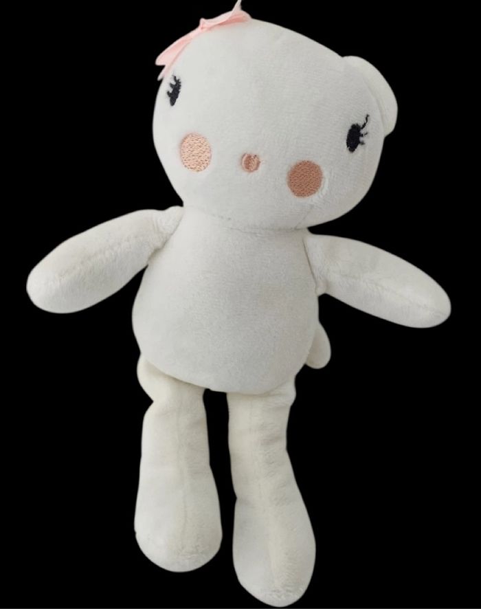 ❤️Doudou peluche chat blanc orchestra premaman