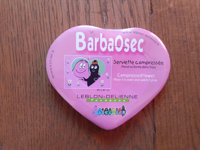 Neuf une serviette compressée barbapapa barbaosec