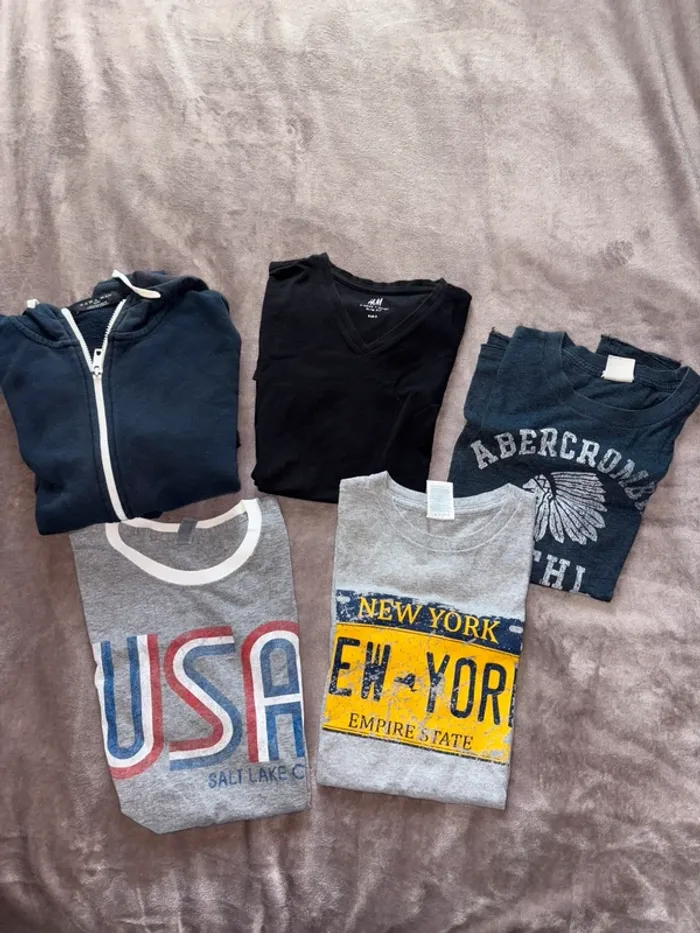 Lot de 5 vêtements homme taille S en très bon état