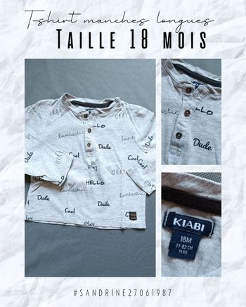 T-shirt ML gris