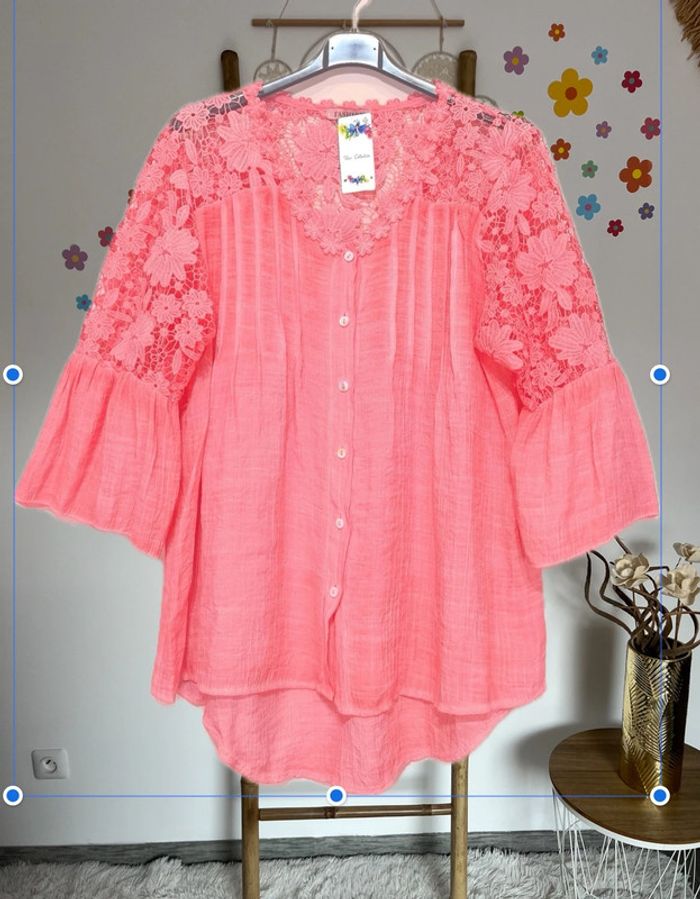 Blouse avec dentelle