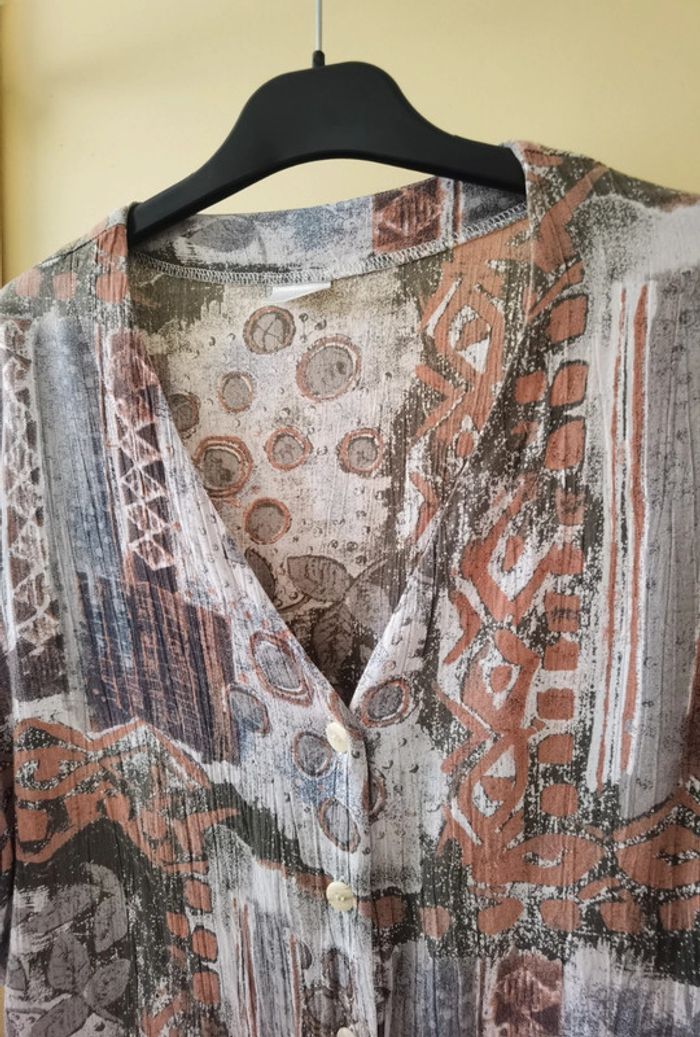 Chemise 44 à motif marron - photo numéro 2