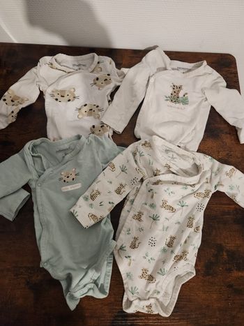Lot de 4 bodies manches longues 