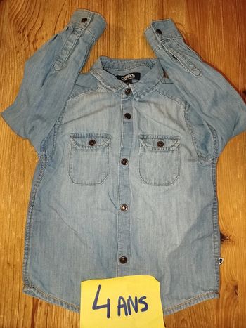 Chemise manches longues 4ans
