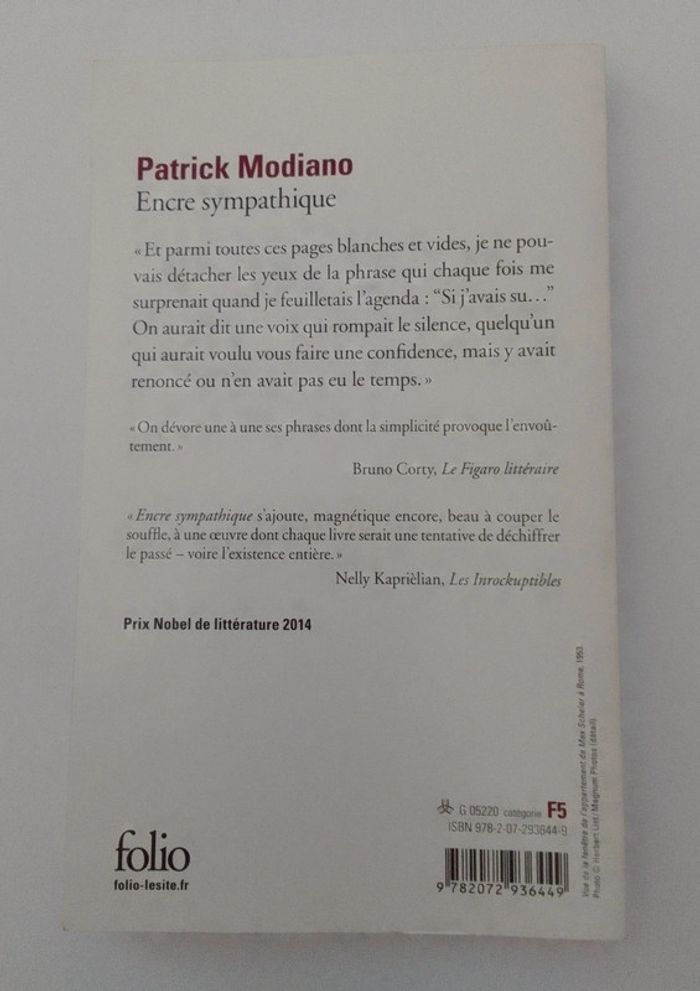 Patrick Modiano - Encre sympathique - photo numéro 2