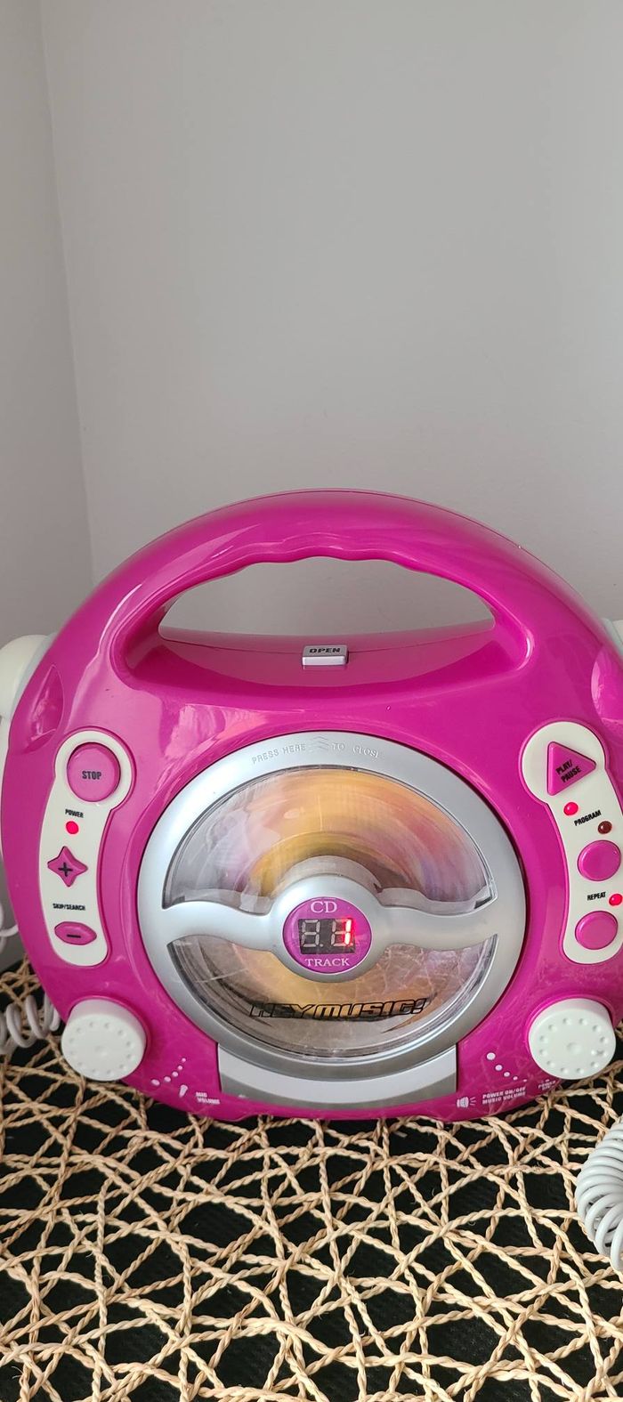 Lecteur CD 2 micros : Rose - Hey Music - photo numéro 3