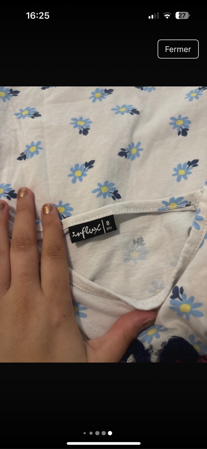 Teeshirt fille d’été "hello" - photo numéro 5