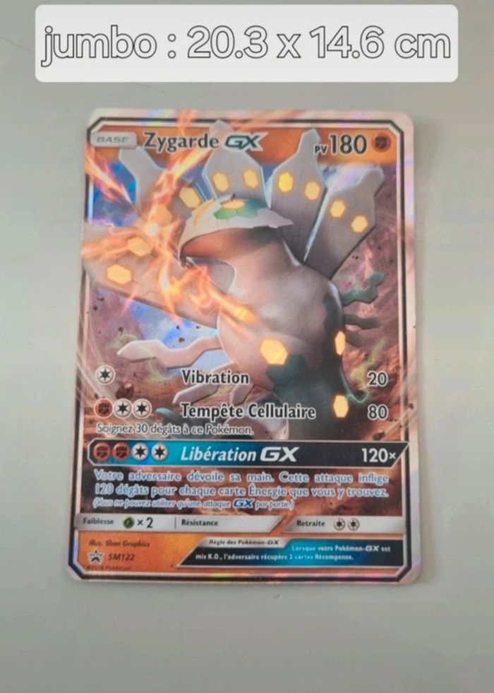Jumbo carte Pokémon Zygarde GX