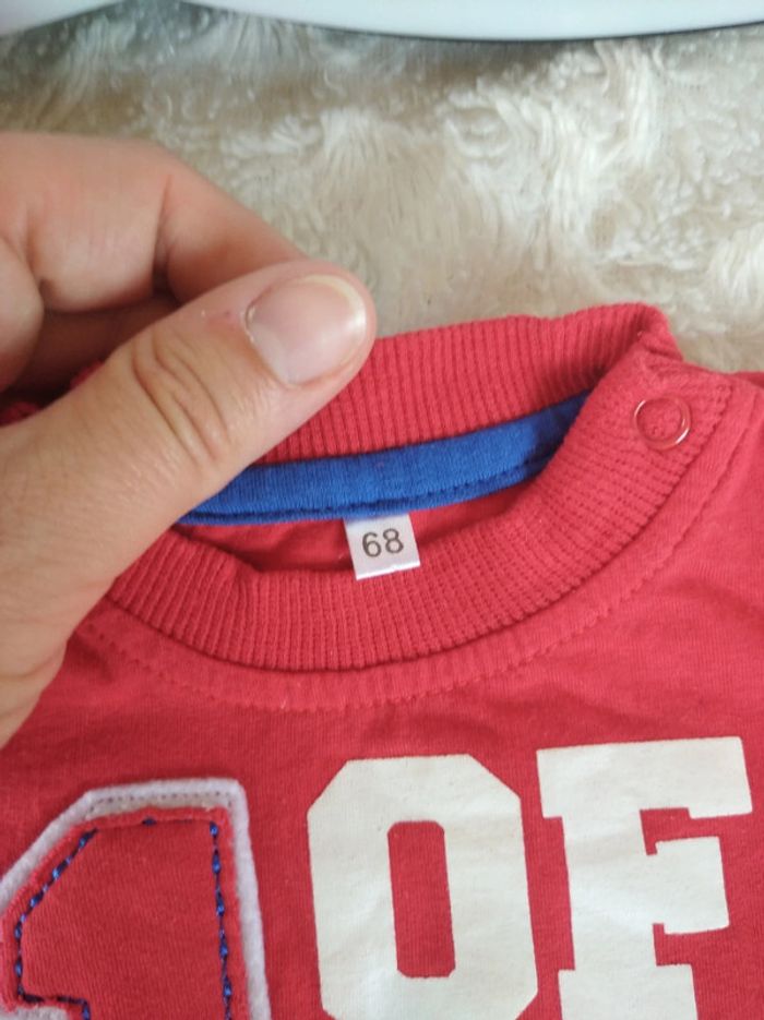 Tee shirt chemise manches longues Garçon 6 mois 1 of a kind Zeeman 100% coton - photo numéro 7