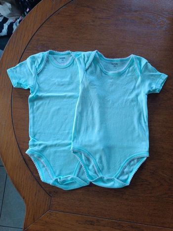 2 body vert d'eau Kiabi 3A