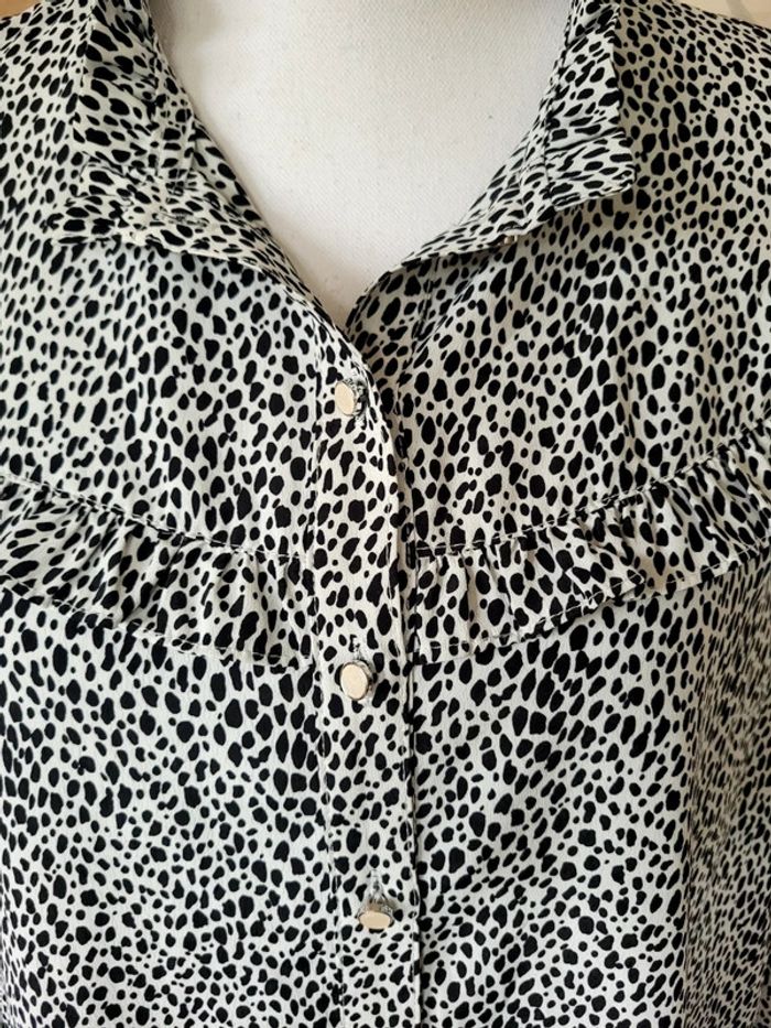 Chemise femme taille 38 noir et blanche - photo numéro 4
