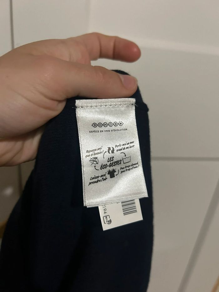 637 – pull uni noir à manches longues en cachemire et coton Bonobo - photo numéro 6