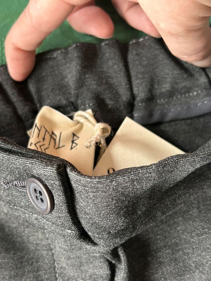Pantalon gris XXL Chantal B neuf avec étiquette - photo numéro 8