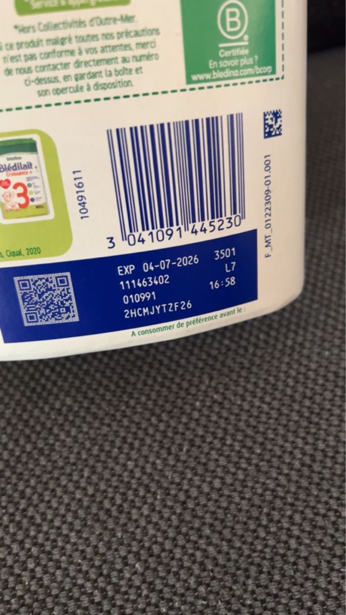 Bledilait 1 ère âge - photo numéro 3