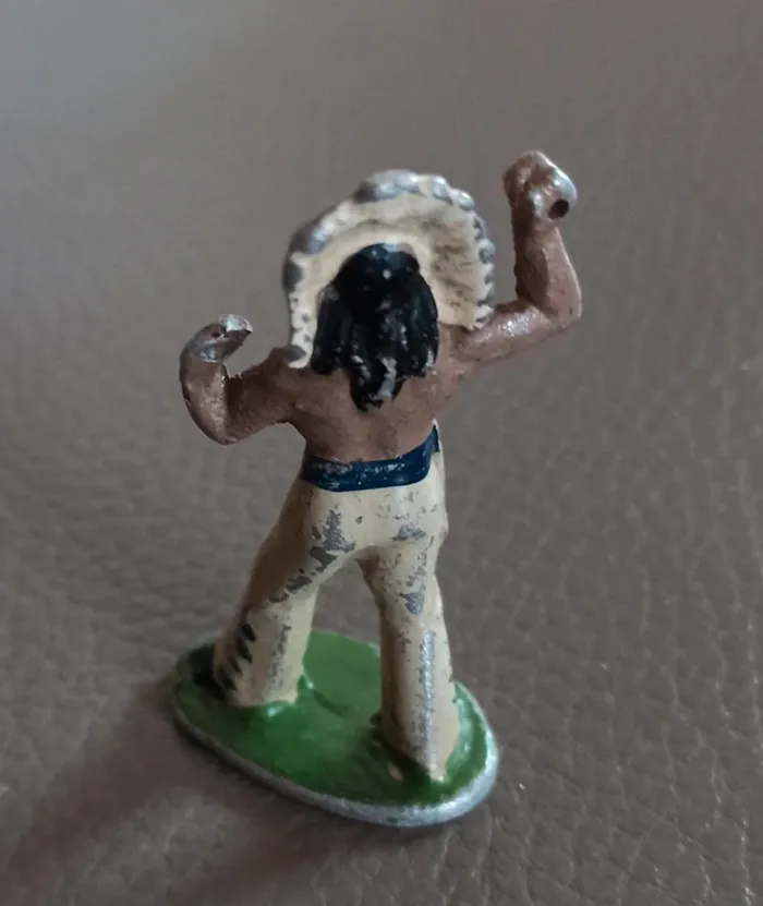 Figurines vintage quiralu aludo indien soldat - photo numéro 4