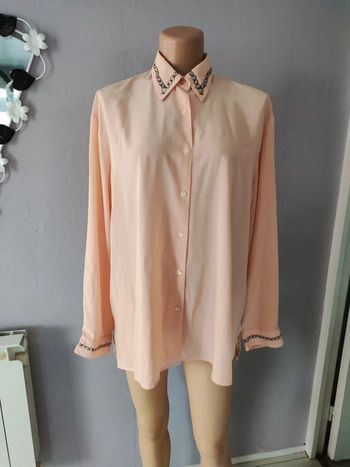 Chemise vintage abricot taille 50/52